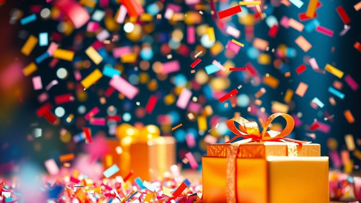 Instagram giveaway strategies. Instagram giveaway prizes and confetti celebration
