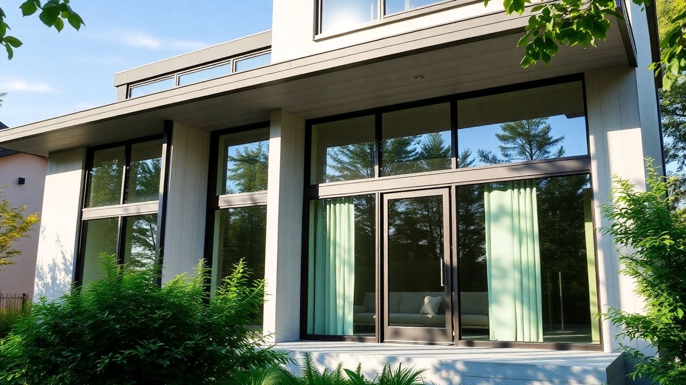 Modern Ottawa home with large, sleek windows.