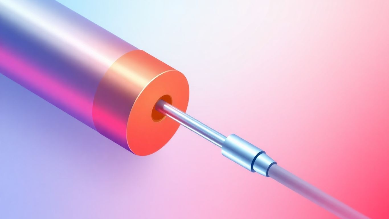 Isometric illustration of a thermocouple probe in a pipe.
