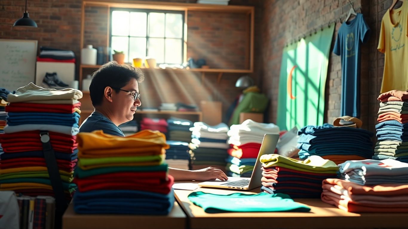 Clothing business startup with printful products