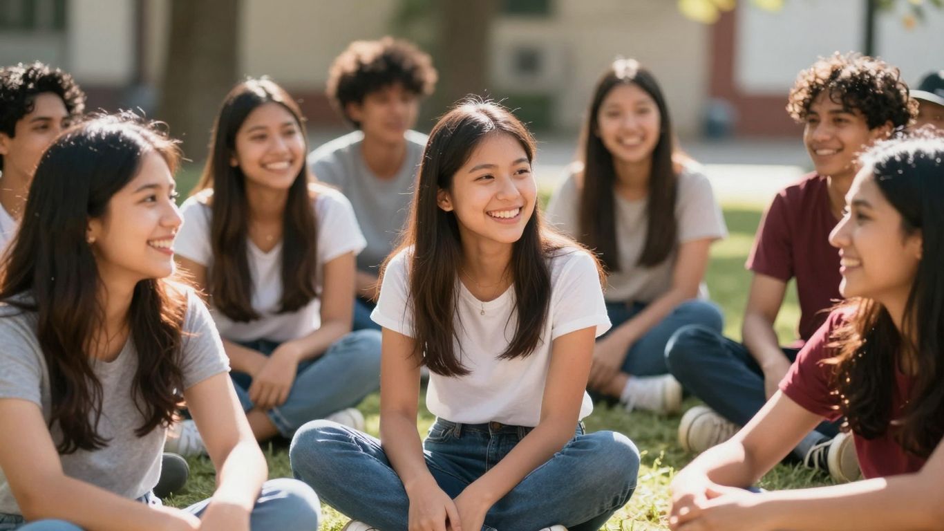 Young people enjoying outdoor activities, symbolizing hope and connection.
