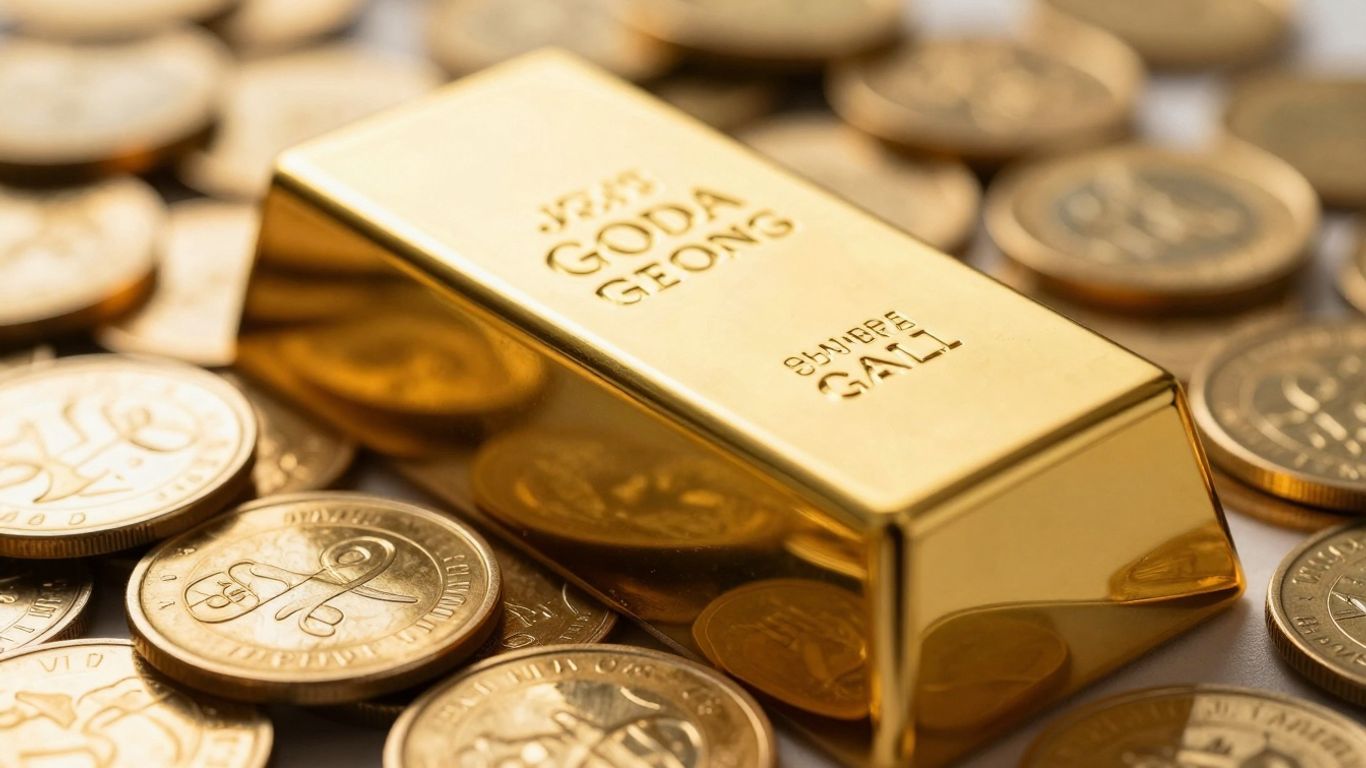金条和金币，财富的象征。