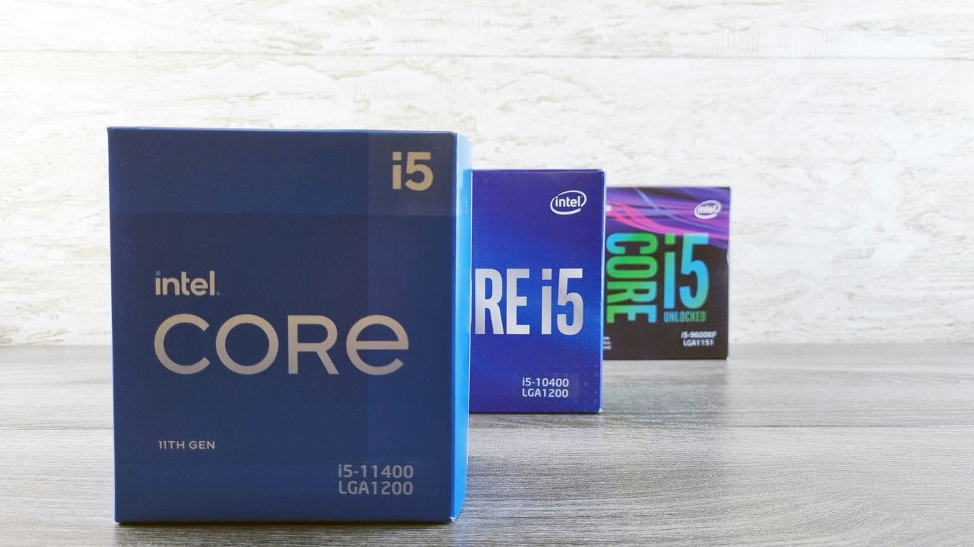 a box of intel core is sitting on a table