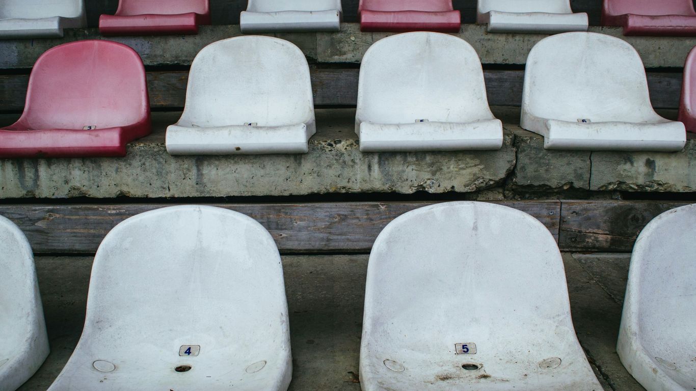 empty white and red seats