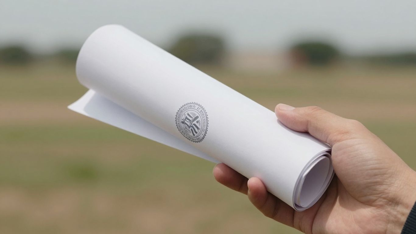 Texas lien document and landscape