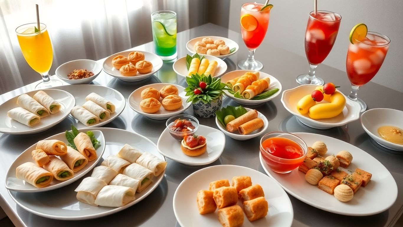 ชุดของว่างไทยหลากหลายสำหรับงานประชุมและงานเลี้ยง