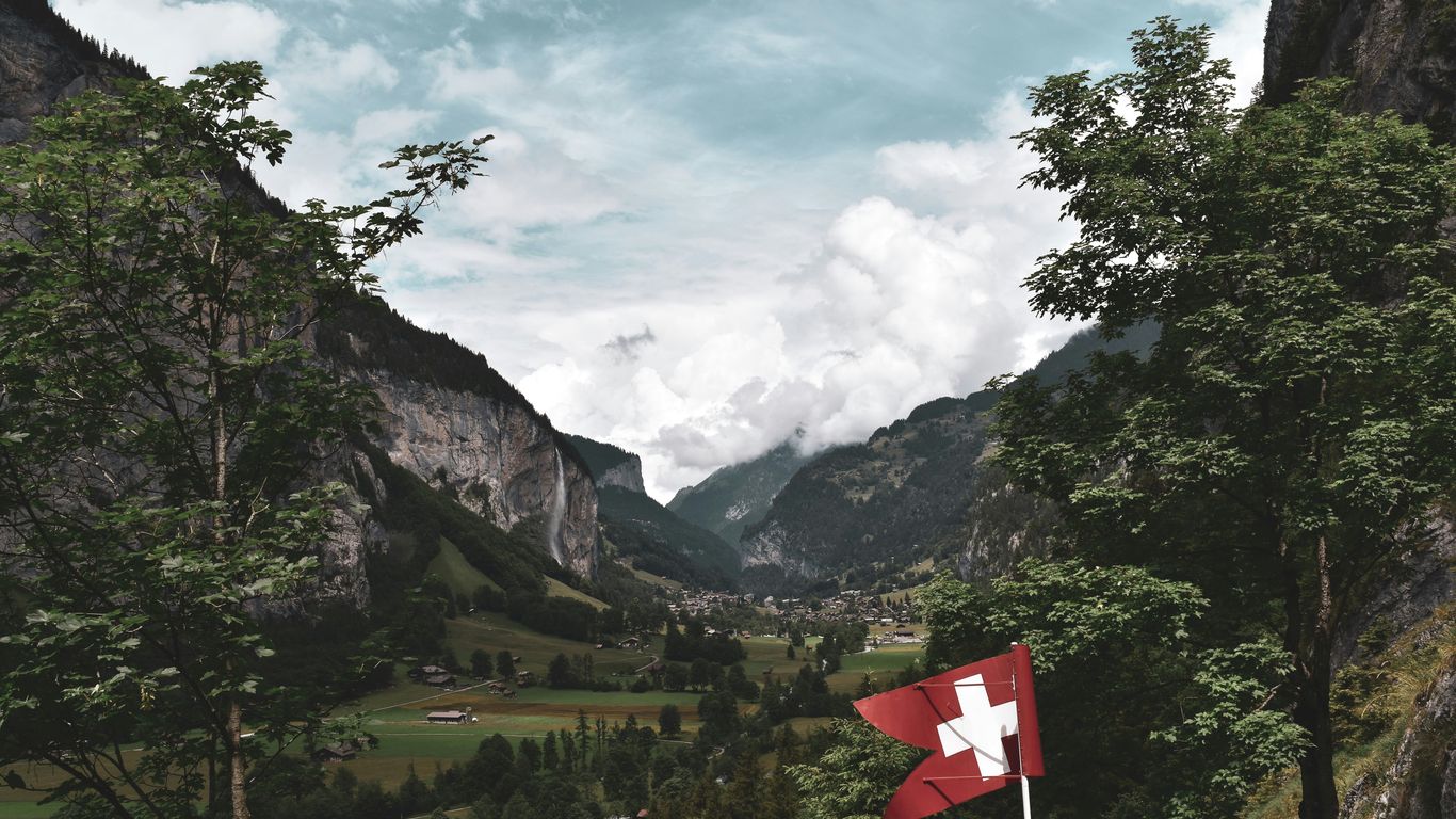 red and white cross flag