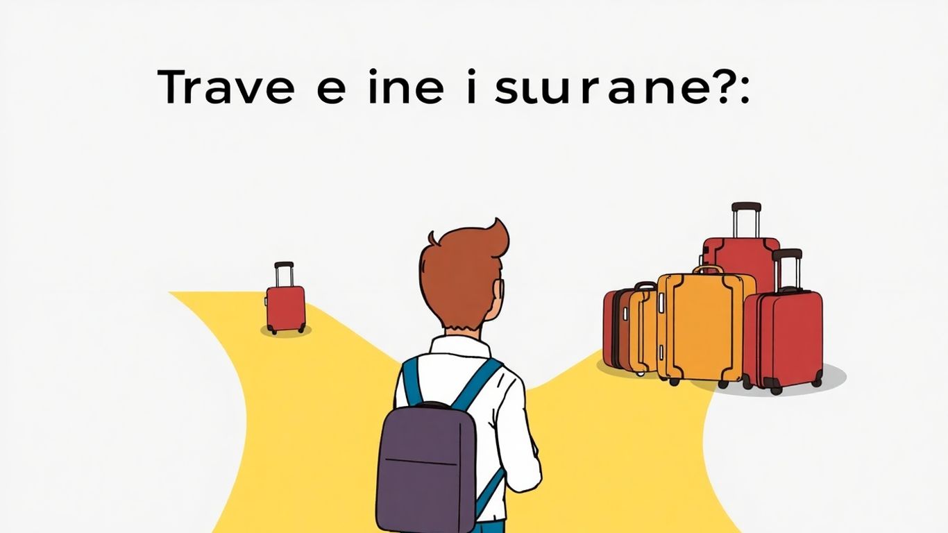 Person wählt zwischen Einzel- und Jahresreiseversicherung