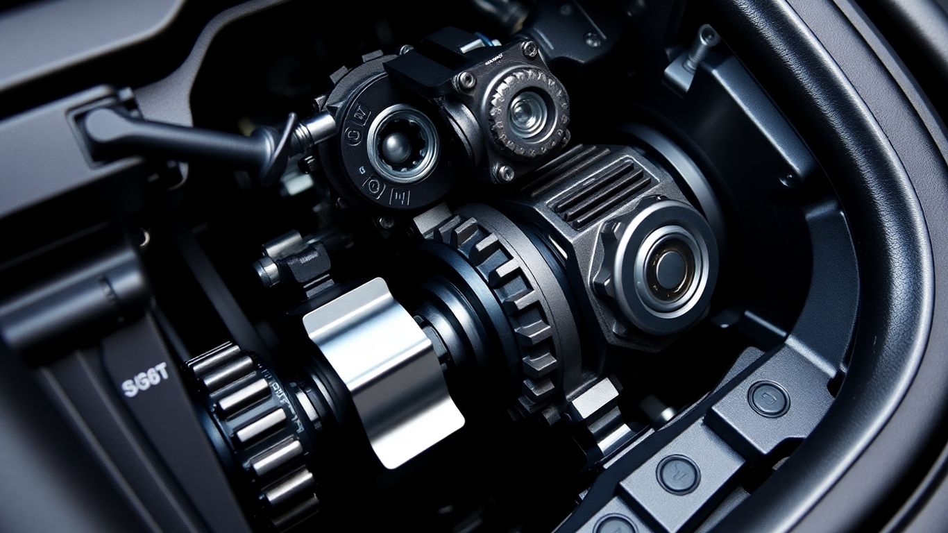 Mitsubishi TC-SST gearbox close-up