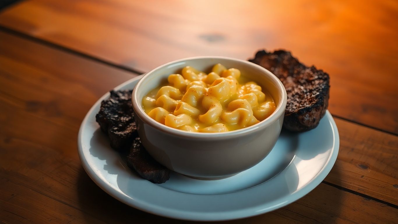 Single serving of delicious comfort food on a plate.
