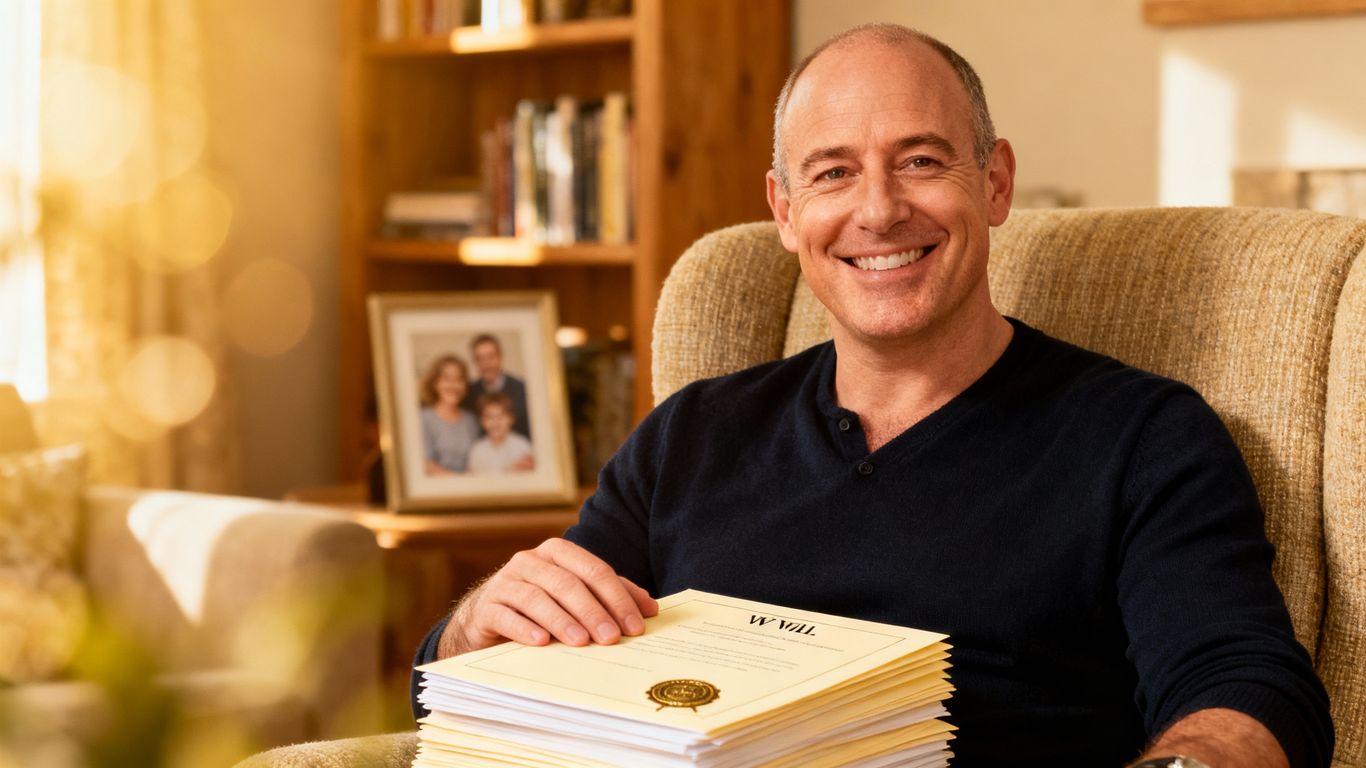 Martin Lewis giving advice on wills and protecting loved ones.