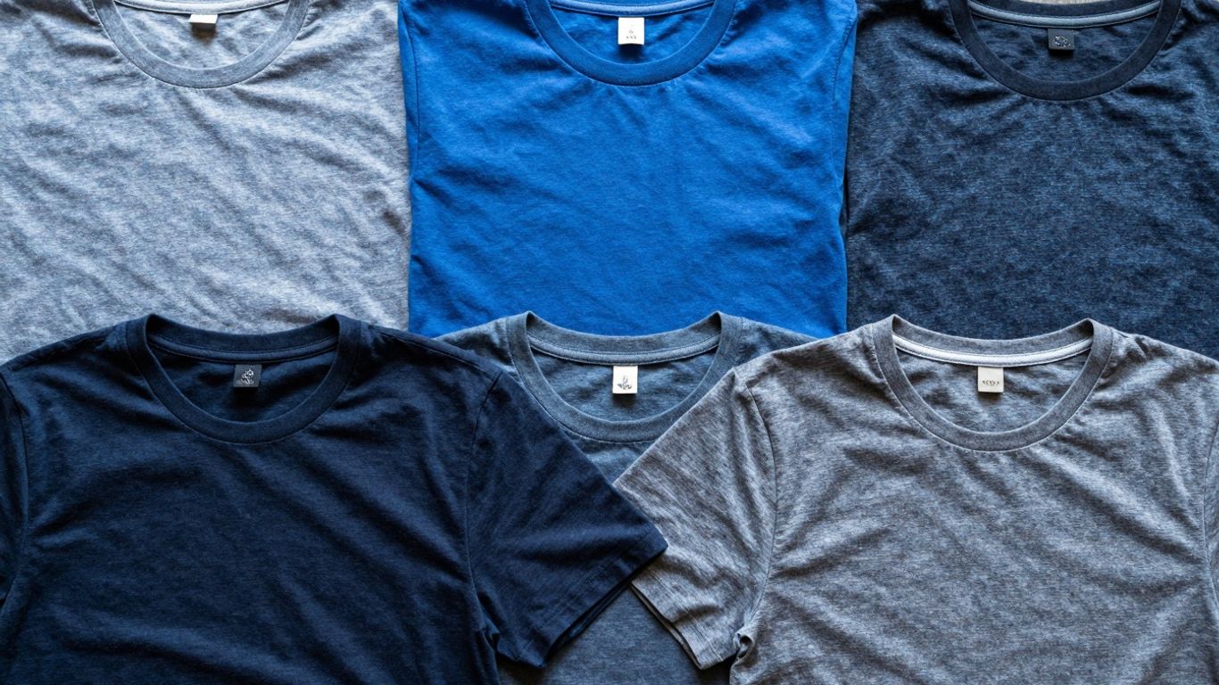 Bărbați tricouri albastre stil și confort