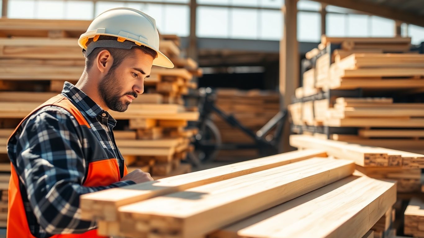 Construction materials: lumber and metal components.