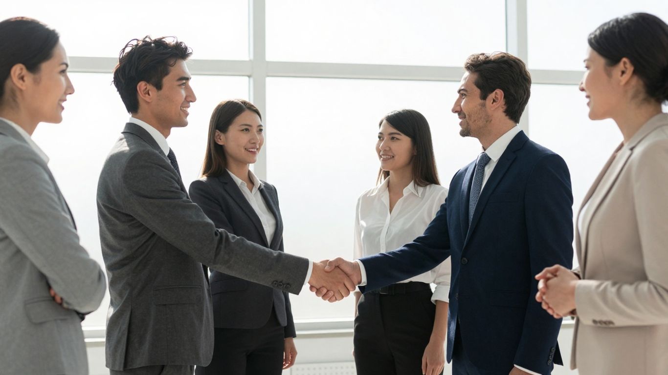 Europäische Partner arbeiten zusammen für langfristigen Erfolg.