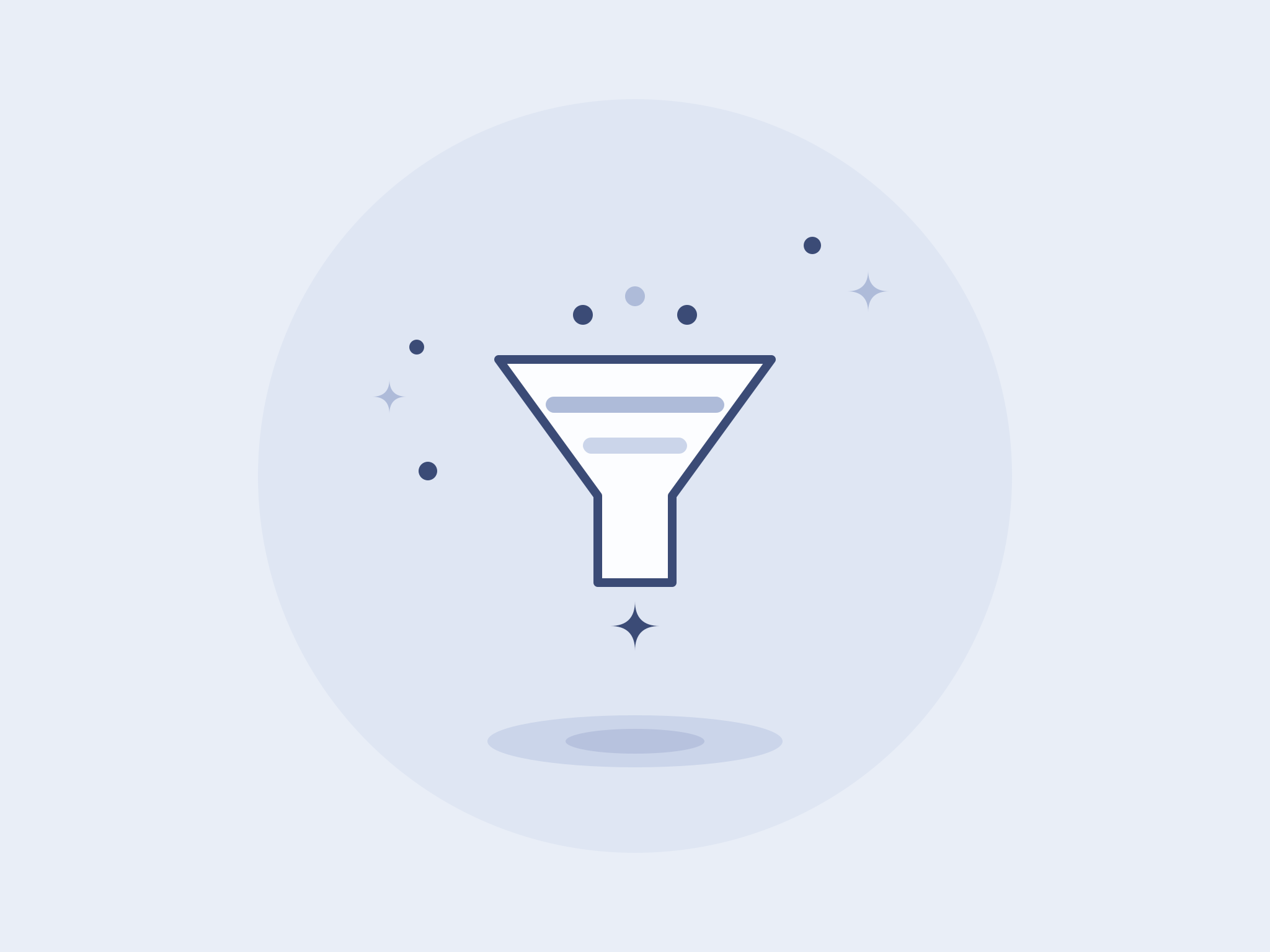 Filtering process visualization