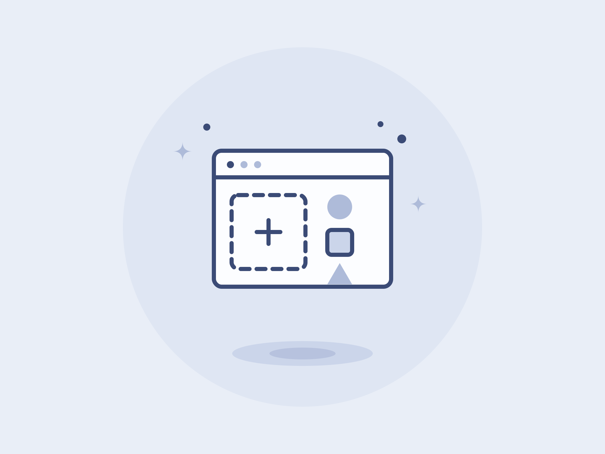 Geometric shapes on a digital interface representing optimization