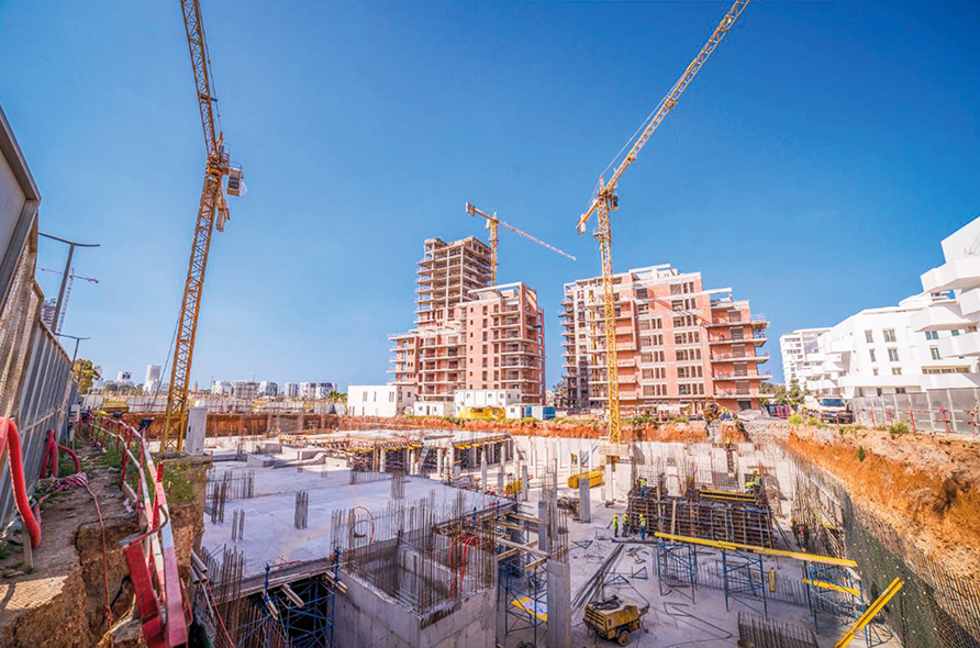 Chantier de villa en construction à Marrakech