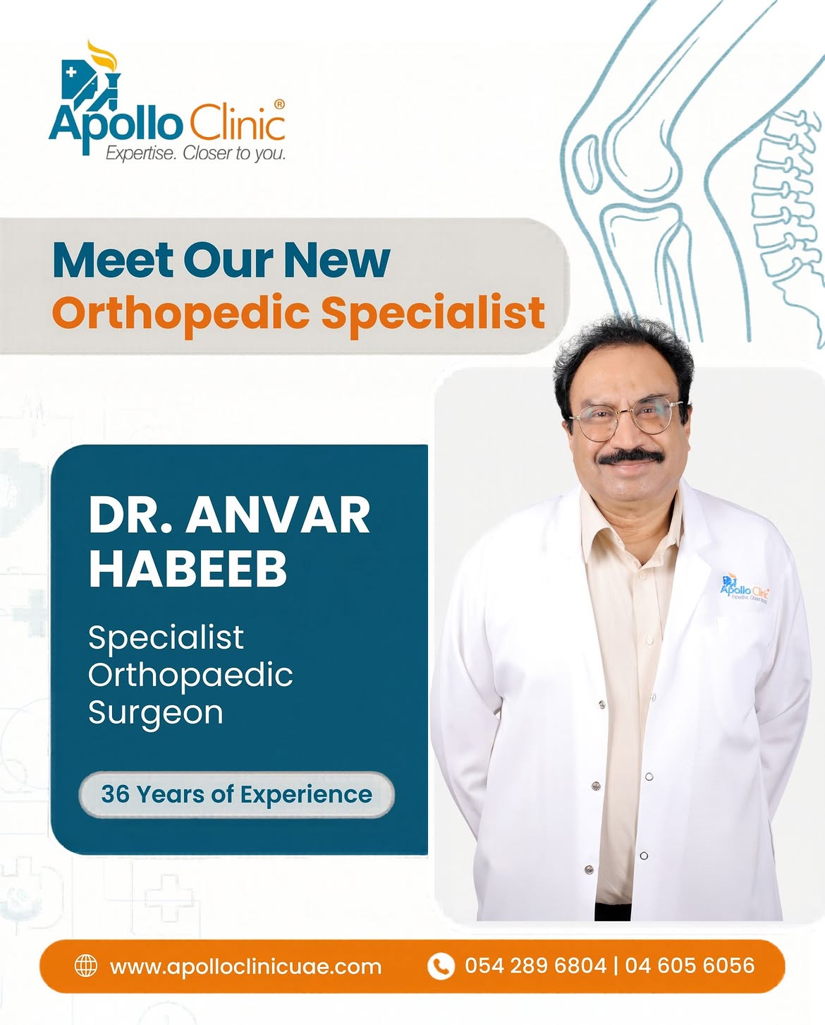 Orthopedic doctor Dr. Anvar Habib