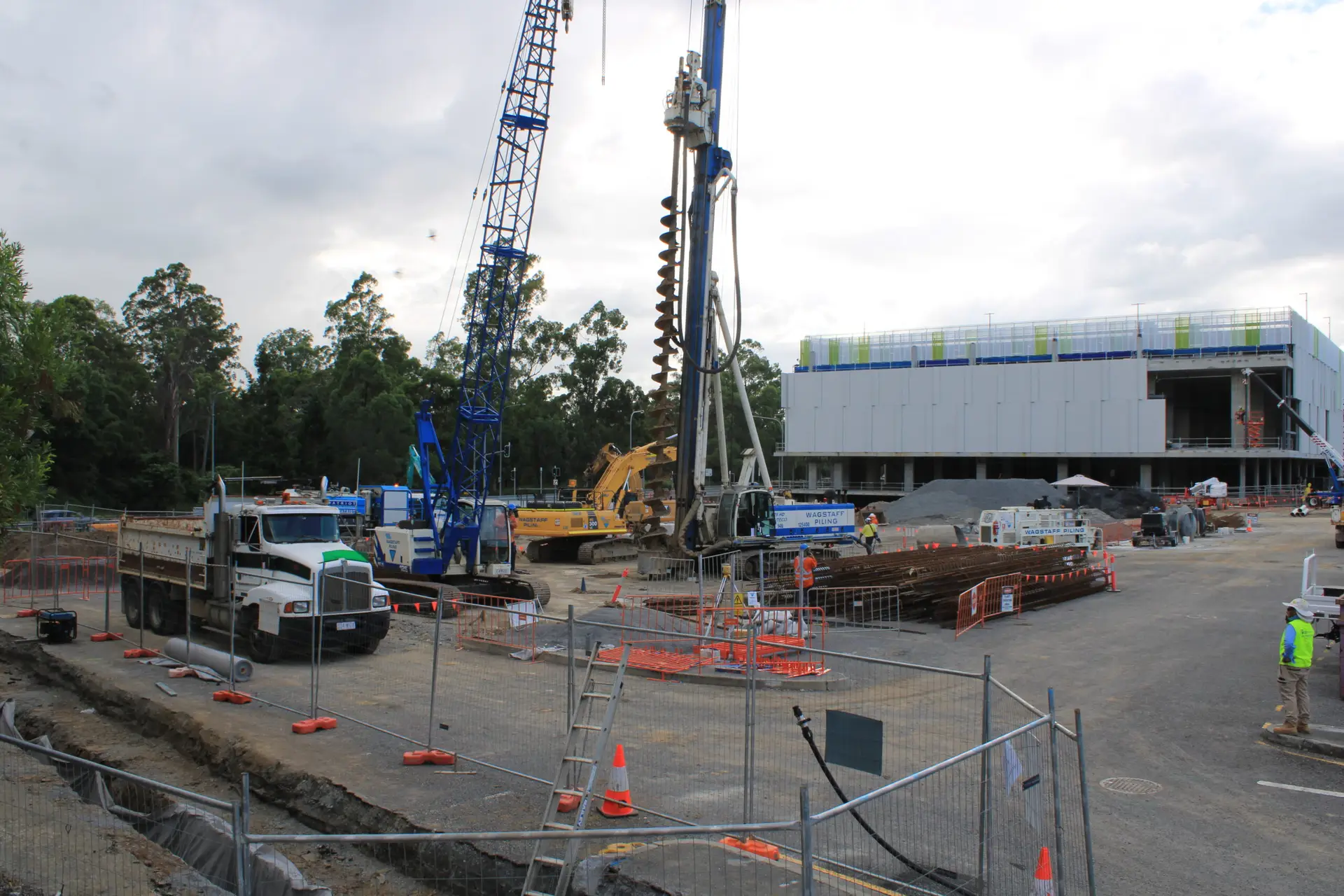 Construction progress captured from fixed camera