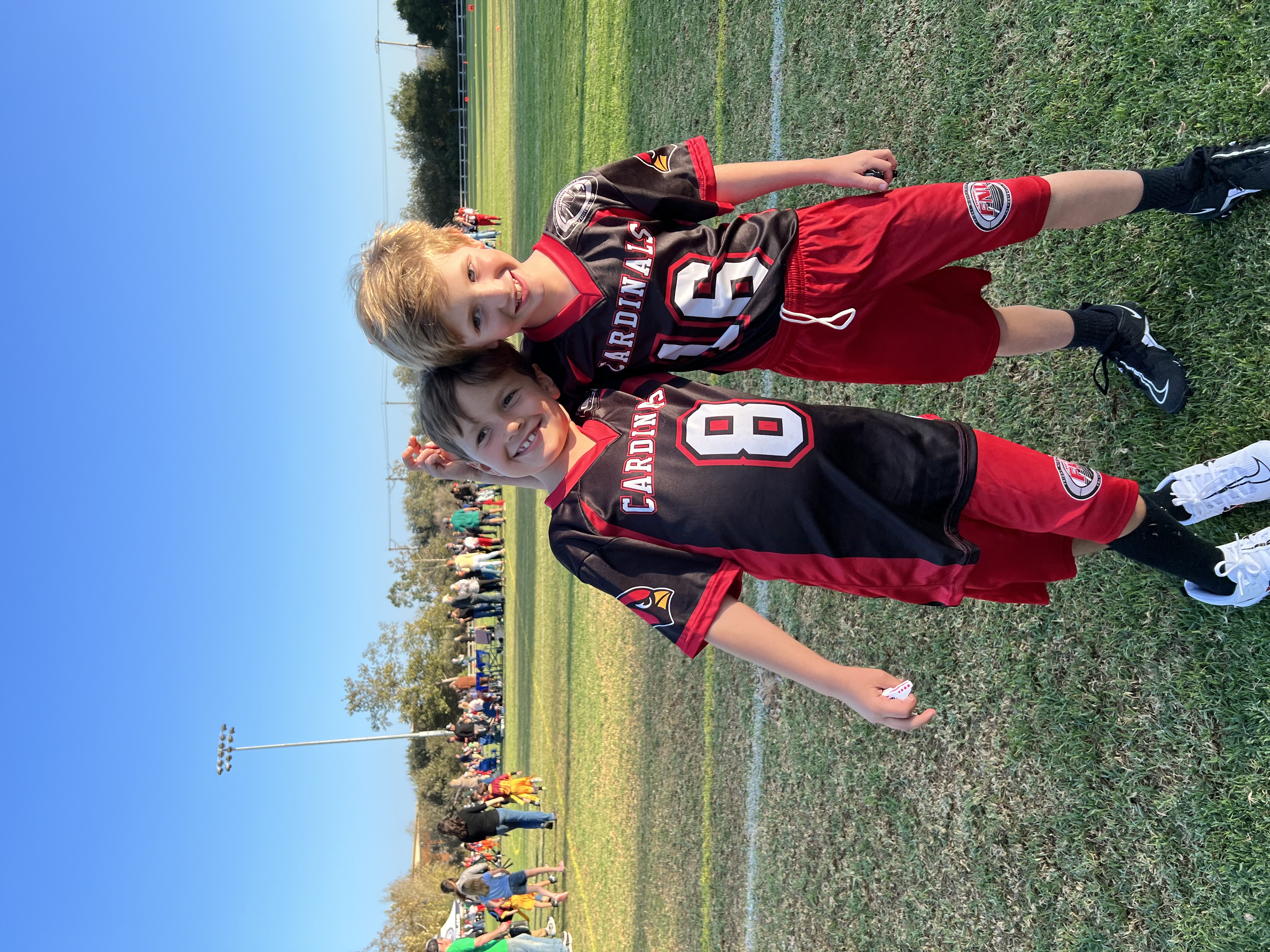 Young athlete ready for a safe fall season