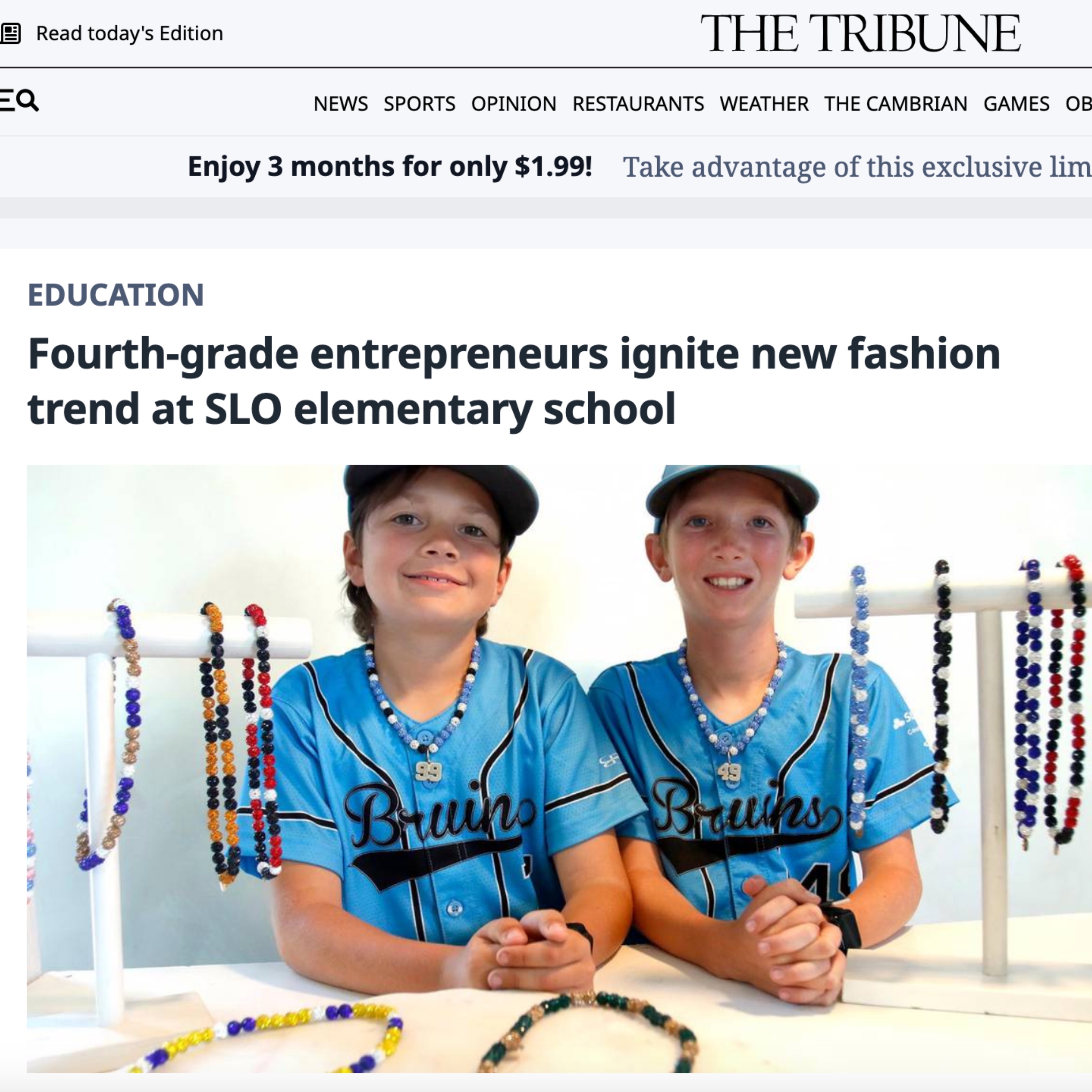 Young athletes displaying team pride