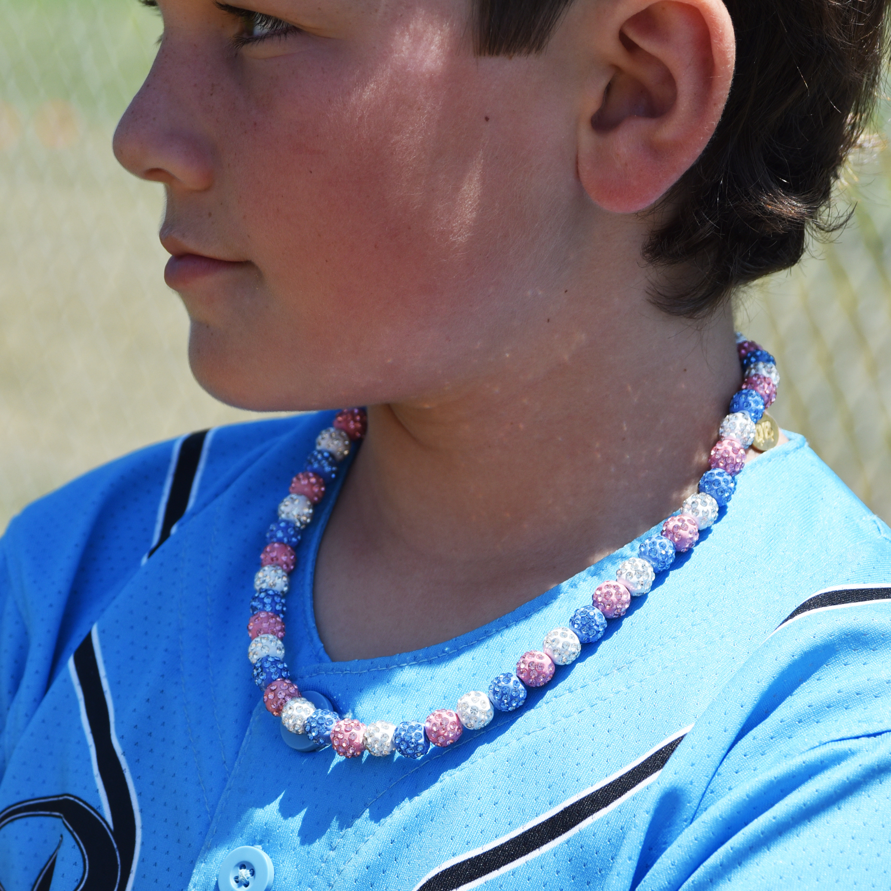 Players sporting custom team jewelry