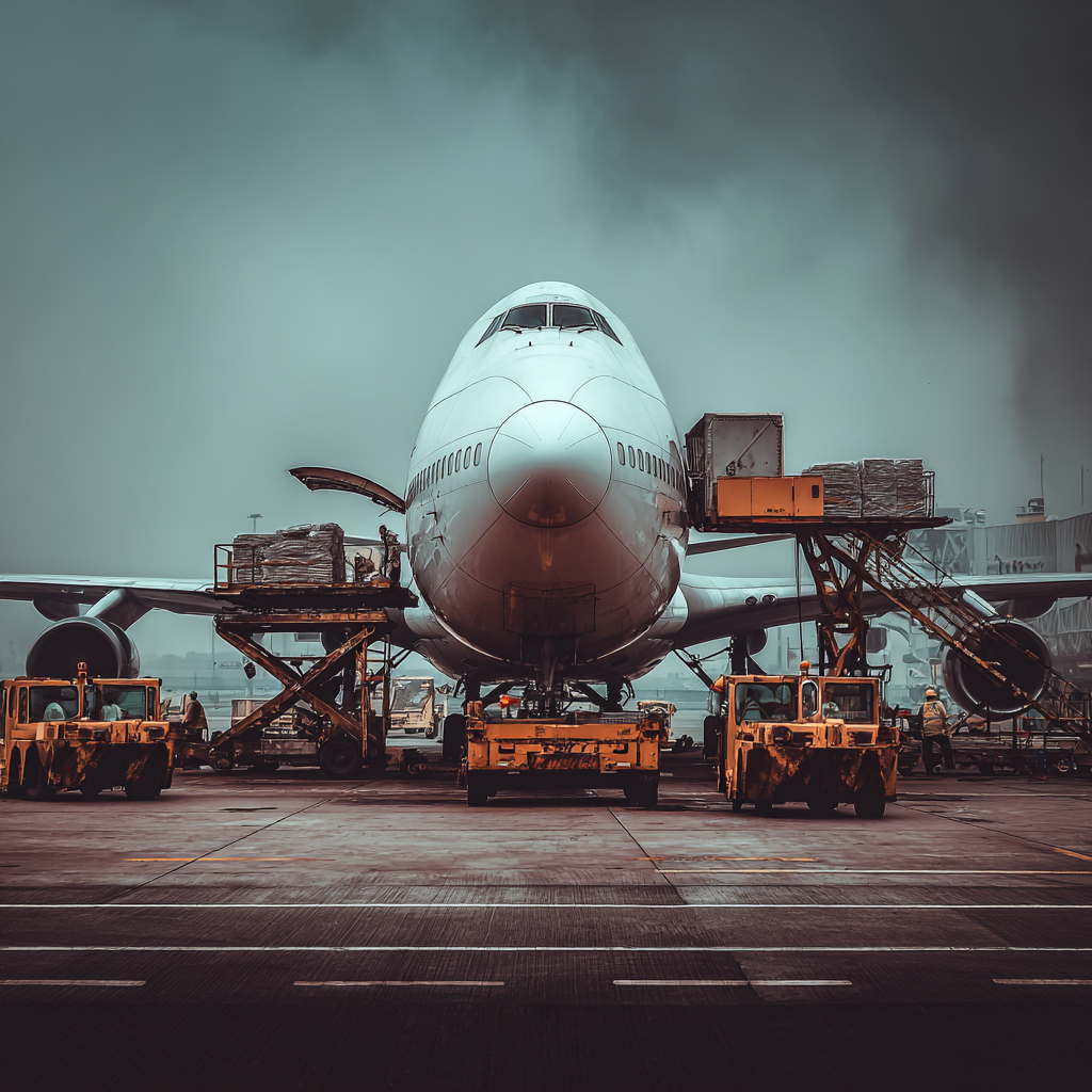 Professional moving team handling cargo