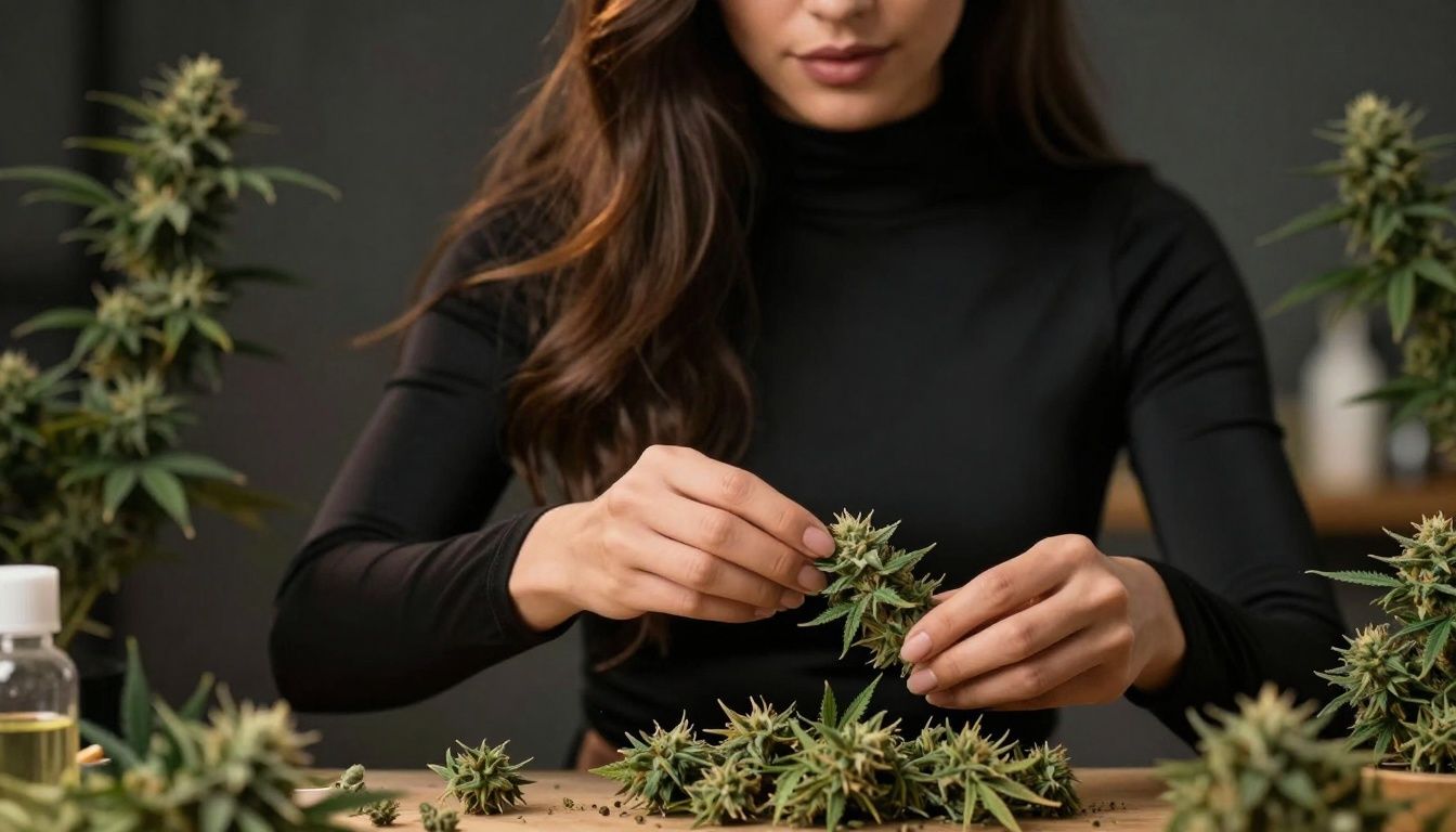 Venice Beach boardwalk with palm trees and ocean.