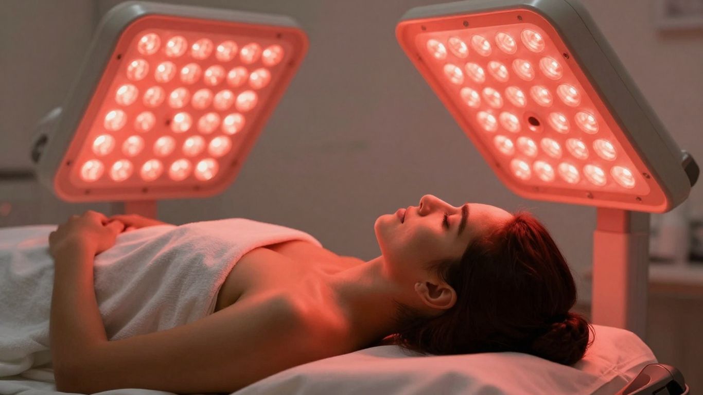 Red light therapy treatment room in Phoenix.