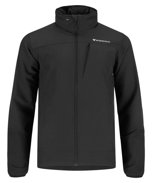 Moderne Softshelljacke mit Reißverschluss und atmungsaktivem Stoff