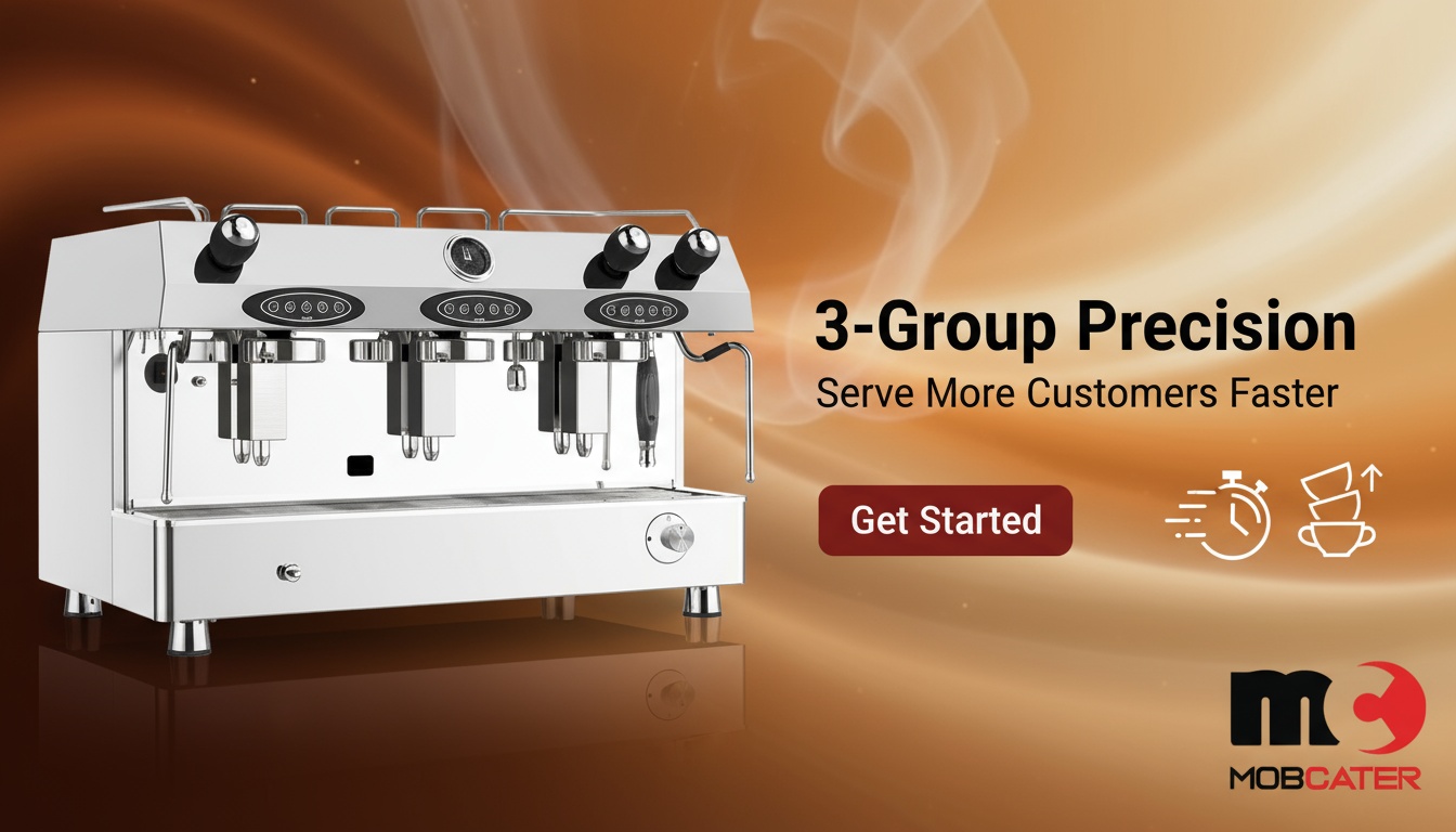 Contempo 3 Group Semi-Automatic Coffee Machine