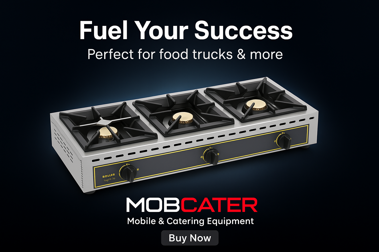 Roller Grill GST 21 professional 3 burner gas stove