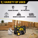 Champion 7000W dual fuel generator with electric start.