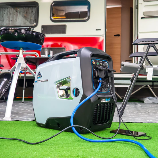 Gorilla Power 2000W suitcase generator with power cord.
