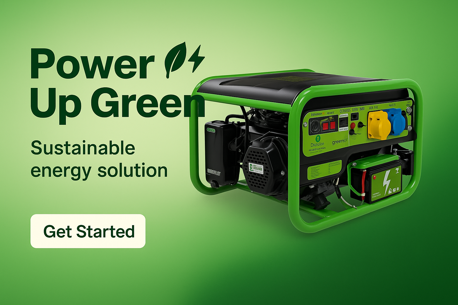 clean gas power generator