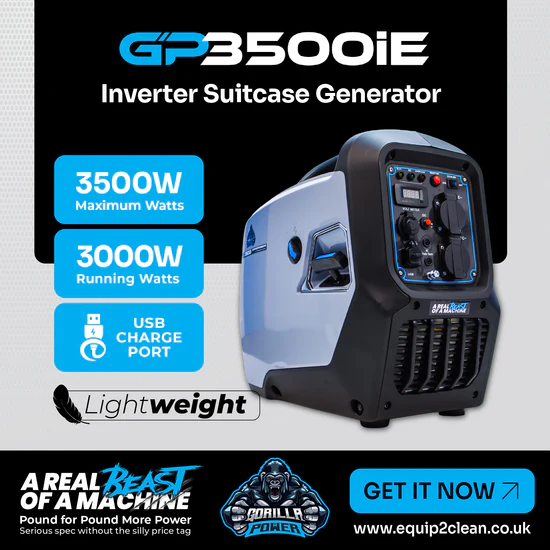 Gorilla Power 3500W inverter suitcase generator.