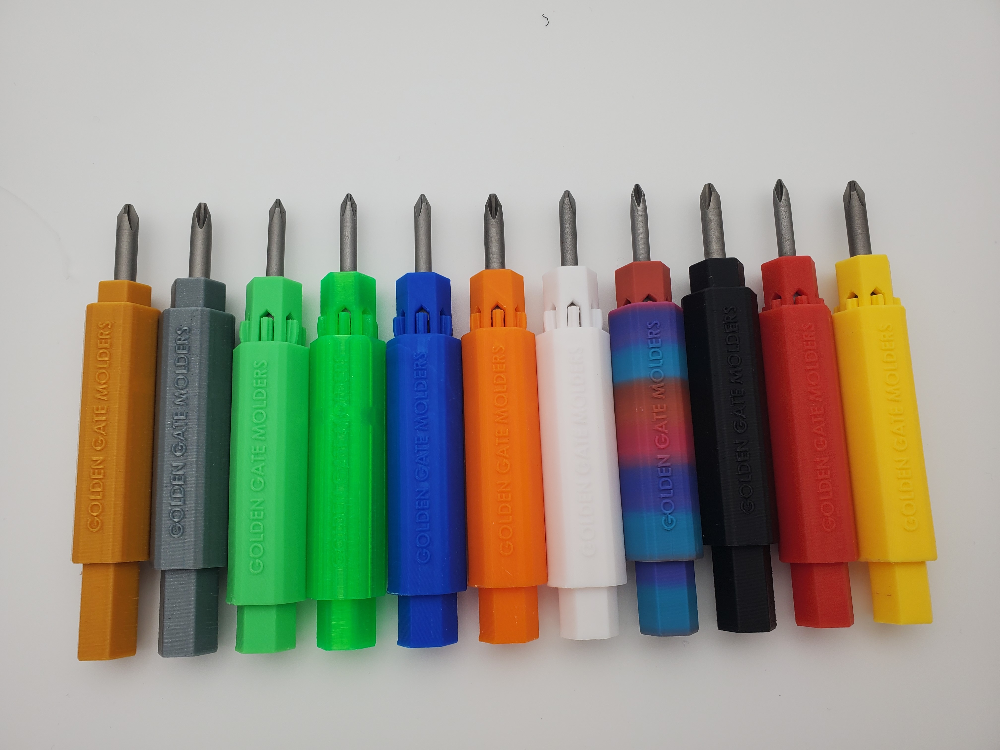 3d Printed Screwdrivers Made in San Francisco a Variety of Limited Edition colors