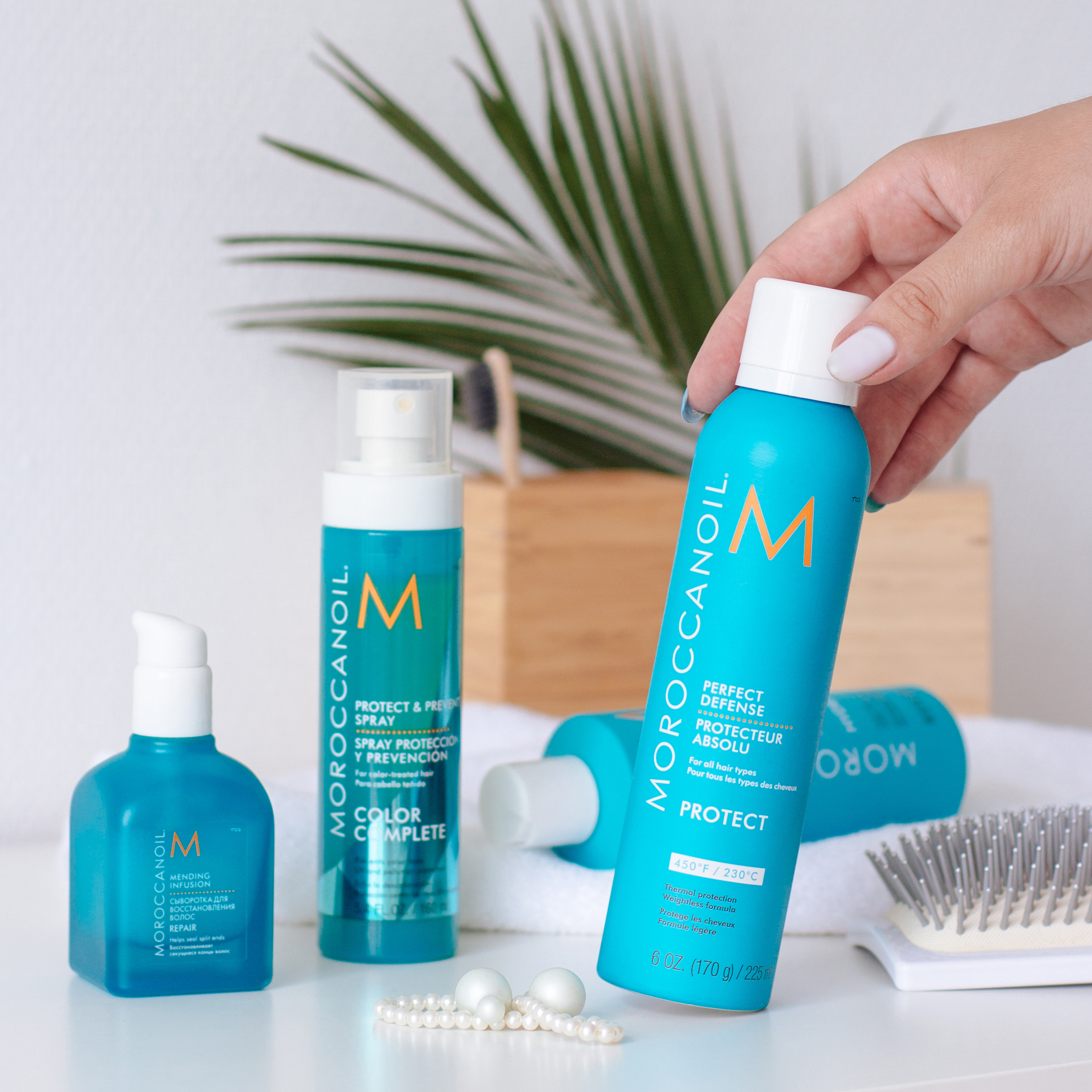 Protecting hair from daily environmental stresses