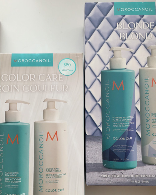 Moroccanoil brand hair care products