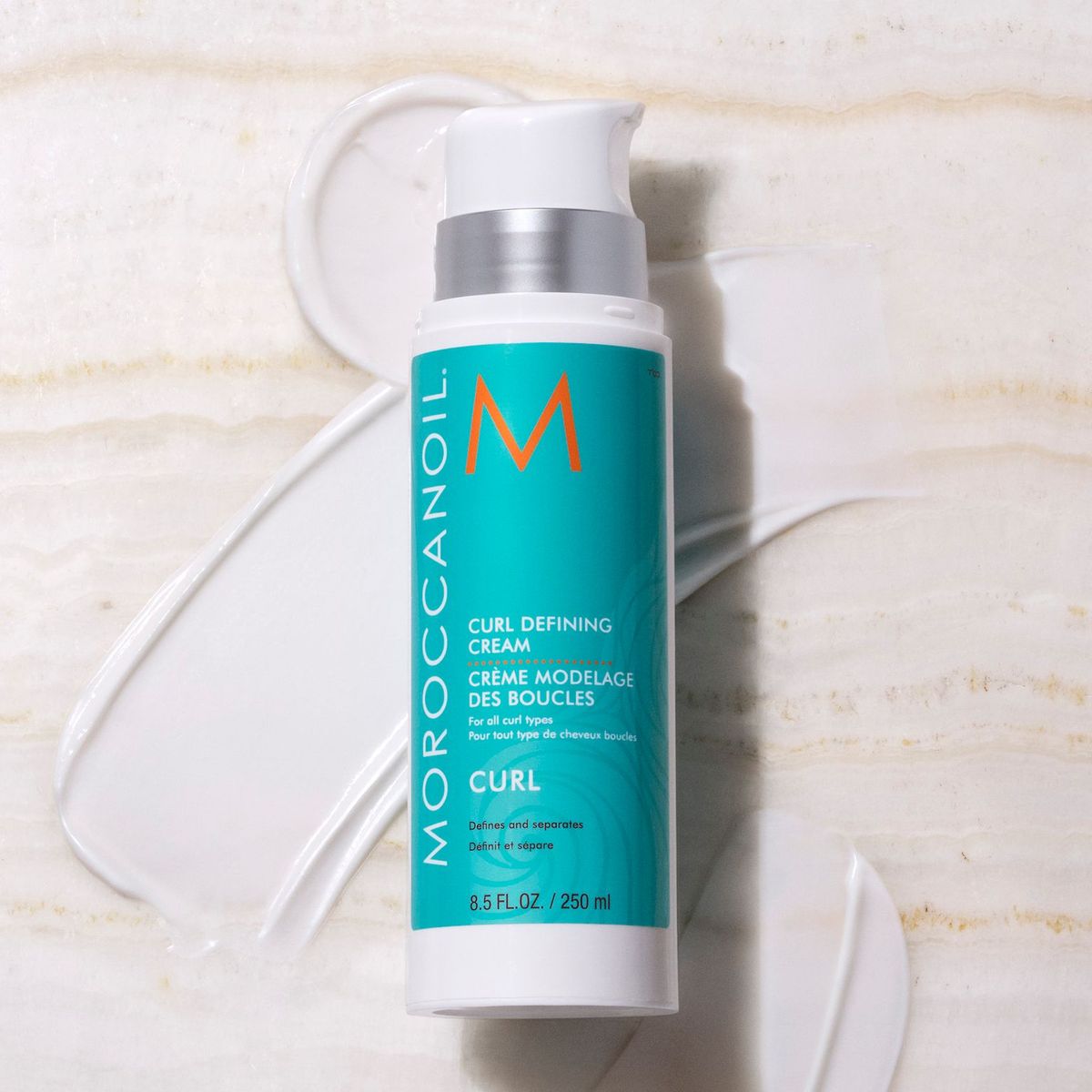 Defined curls with lightweight styling cream
