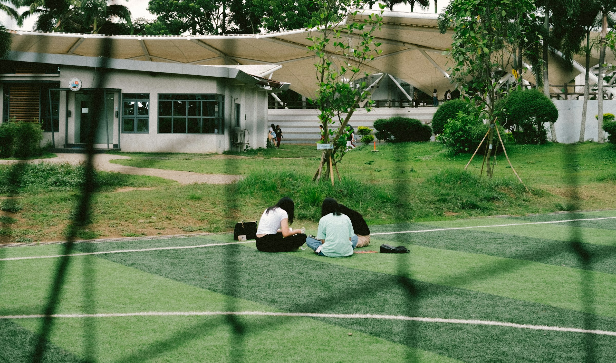 People Sitting on Ground - Inpatient vs. Outpatient Rehab